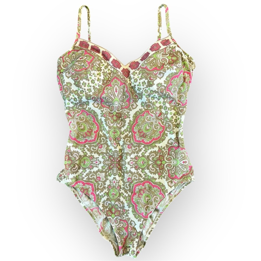 La Perla Paisley One-Piece Swimming Suit